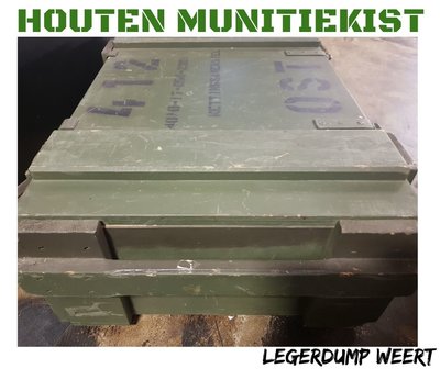 Houten munitiekist 