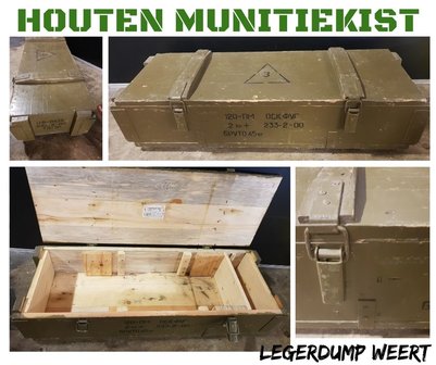 Houten munitiekist 