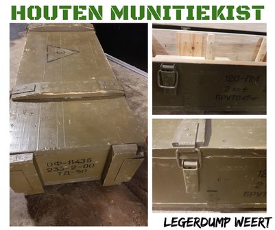 Houten munitiekist 