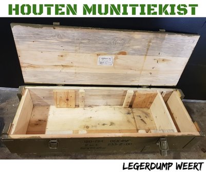 Houten munitiekist 