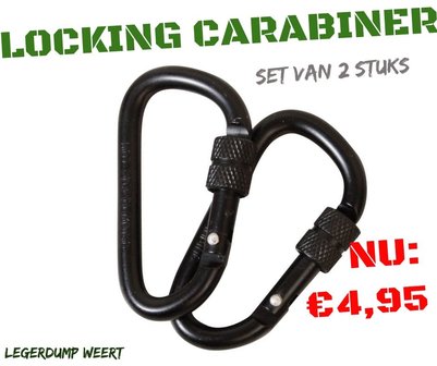 Locking Carabiner Pairs