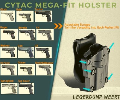 Cytac Mega-Fit universeel holster