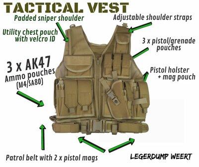 TACTICAL VEST - COYOTE