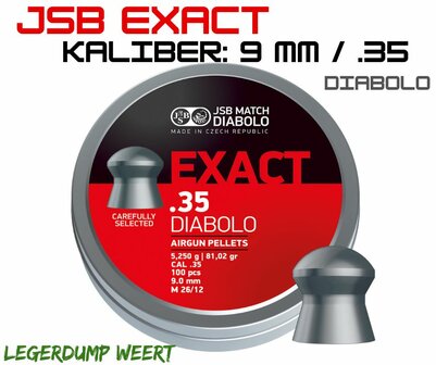 JSB EXACT DIABOLO /  9MM  / .35