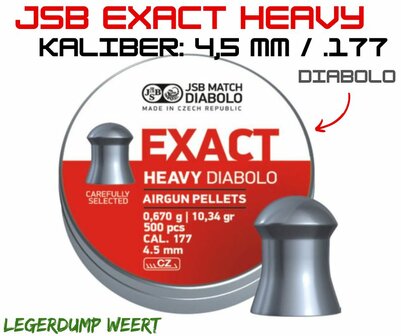 JSB Exact Heavy Diabolo 4,5mm / .177