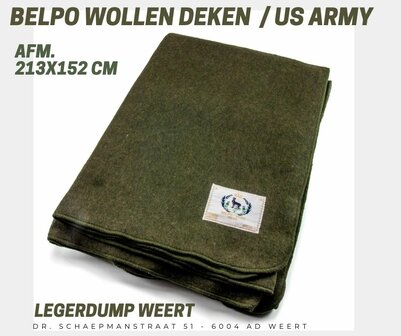 Wollen Deken - U.S. Army Green