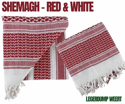 Shemagh Red &amp; White