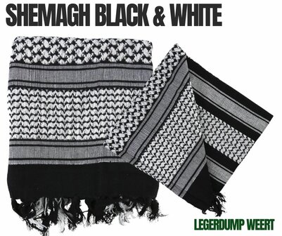 Shemagh Black &amp; White