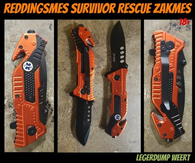 Reddingsmes Survivor Rescue zakmes 