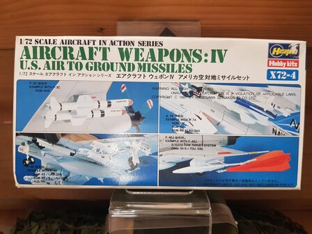 Hasegawa X72-4 1/72 Scale Model U.S Aircraft Weapons IV Air to Ground Missiles