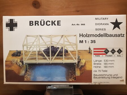 Brucke Military Diorama Wood  / Holzmodellbausatz 966