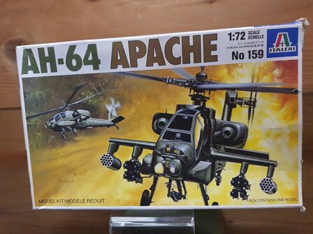 Italeri AH-64 Apache Helicopter Model Kit 1:72 No 159