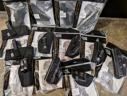 Verschillende lederen &amp;&nbsp;cordura holsters