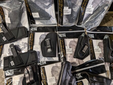 Verschillende lederen &amp;&nbsp;cordura holsters