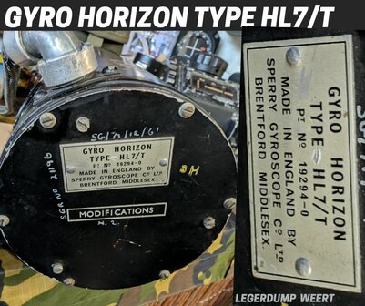 Horizon / Gyro Horizon Type HL7/T PT.No. 19294-0