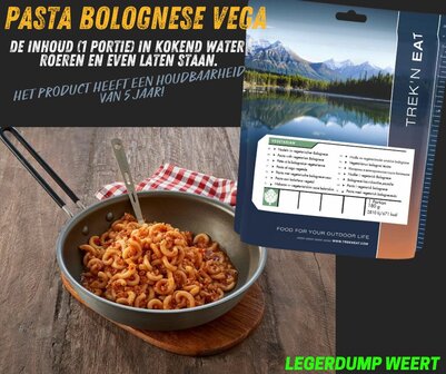 trek n eat pasta bolognese