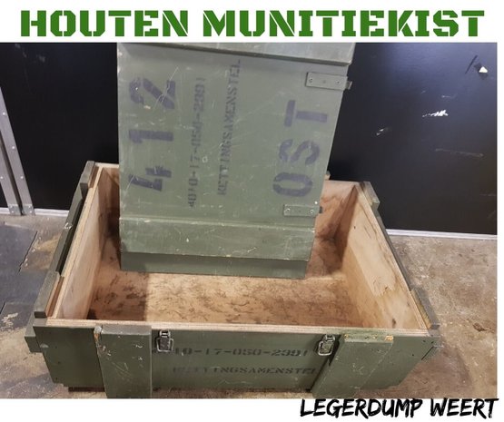 Houten munitiekist 