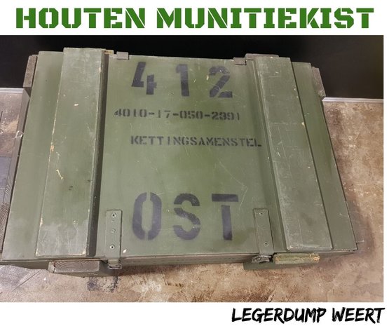 Houten munitiekist 