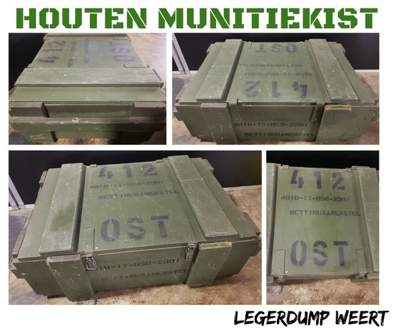 Houten munitiekist 