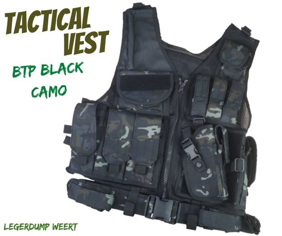 MULTICAM BLACK TACTICAL VEST