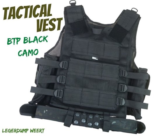 MULTICAM BLACK TACTICAL VEST