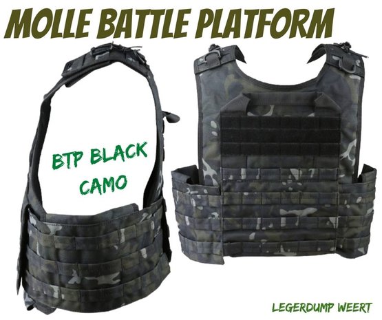 PLATE CARRIER - BTP BLACK CAMO