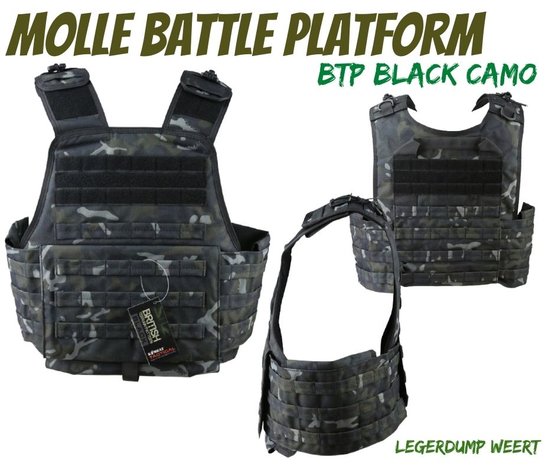 PLATE CARRIER - BTP BLACK CAMO