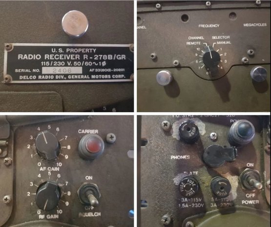 US Army R-278B/GR Airport Radio Receiver