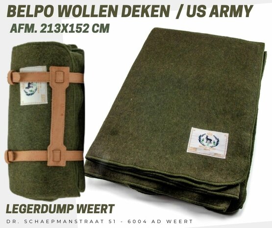 Wollen Deken - U.S. Army Green