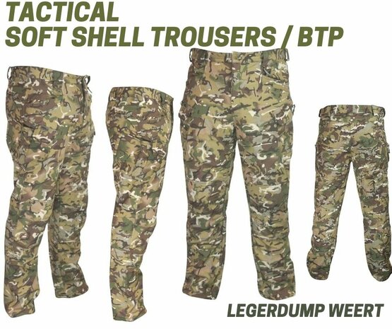 camo softshell broek 