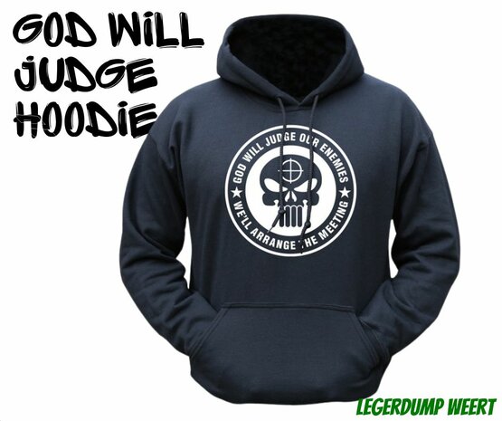 God will judge hoodie 