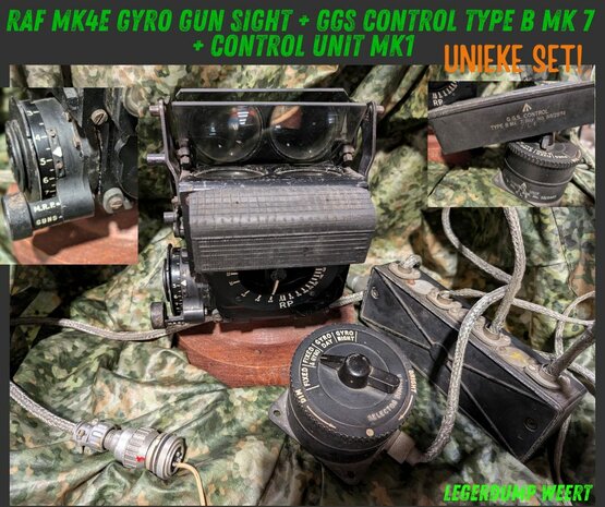 RAF Mk4E Gyro Gun Sight + GGS Control Type B Mk 7 + Control Unit Mk1 