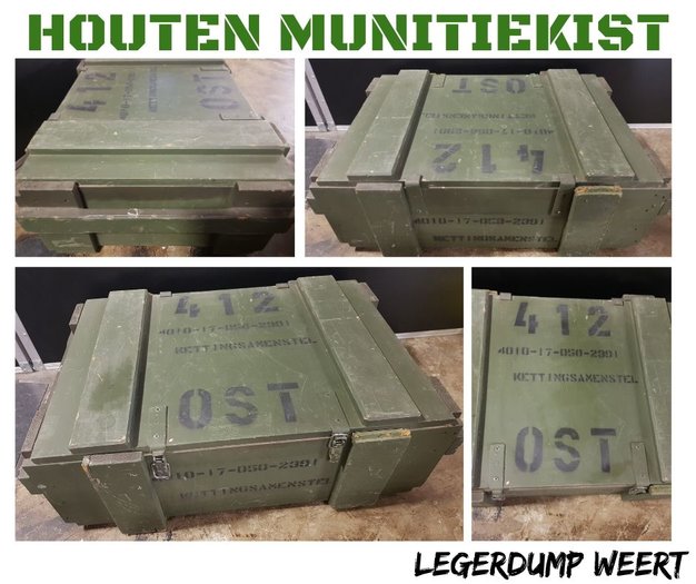 Houten munitiekist Antris.nu